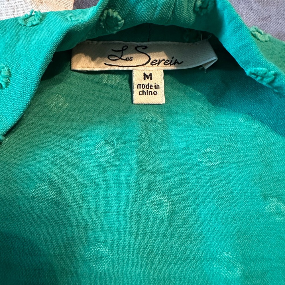 Les Serein Teal Knit Top